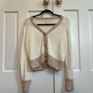 Cream & tan colored cardigan from Jessica Simpson. Size small.
